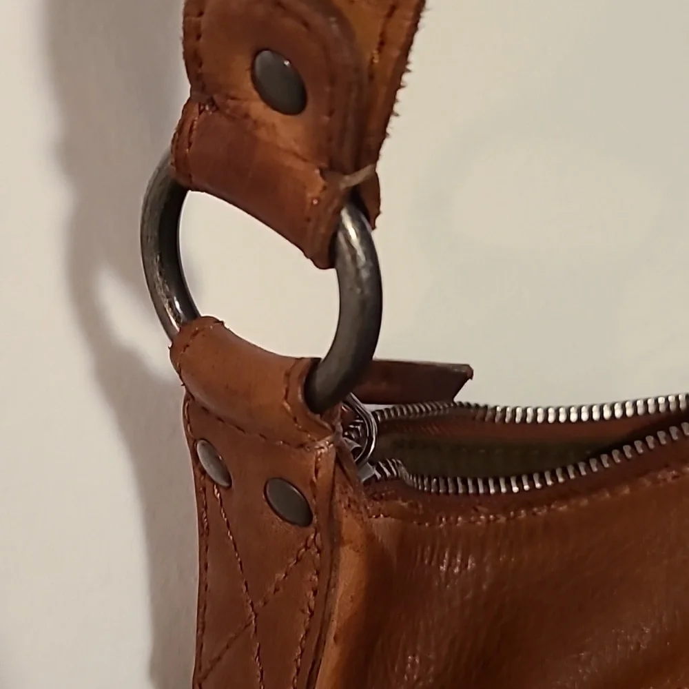 Vilenca Holland Brown Leather Woven Shoulder Bag Boho Bohemian Purse Soft - Picture 10 of 16